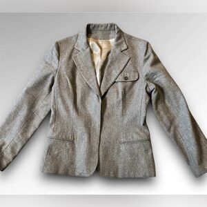 Kirkland Hall Wool Blazer Warm Business Casual Size Small Vintage Brown